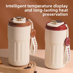 Digital Display Coffee Cup 316 Stainless Steel Intelligent Temperature Measurement Thermos Cup