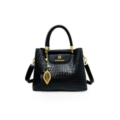 Leaf Chain Matte Leather Bag for Women