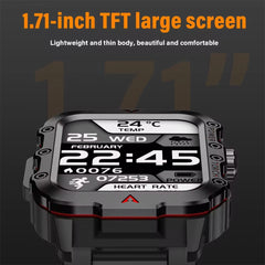 【Hot Selling】Timack® Smart Watch For Huawei Xiaomi Military Men Flashlight Waterproof Outdoor Sport Tracker HD Bluetooth Call Smartwatch