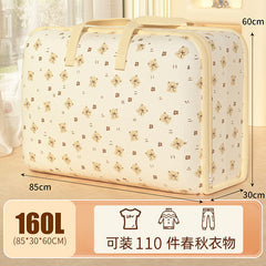 New Cartoon Moving Packing Bags, Large-capacity Fabric Quilt Storage Bags, Household Dust-proof and Moisture-proof Organizing Bags