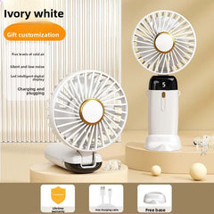 পোর্টেবল, নীরব মিনি ডেস্কটপ ফোল্ডিং ফ্যান ইউএসবি চার্জিং সহ