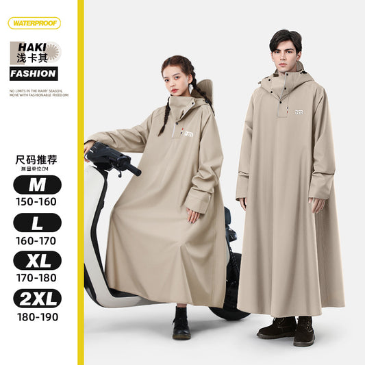 Extended Soft Motorcycle Raincoat
