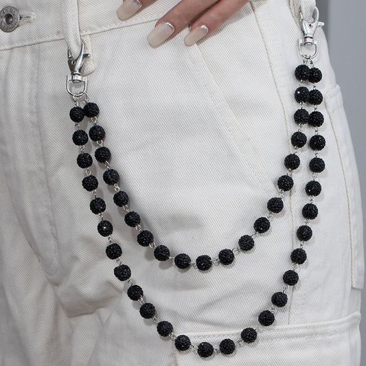 Exquisite Diamond-studded Ball High-end Necklace Bracelet Waist Chain Pendant Accessories