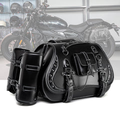 Retro Motorcycle Modification Side Leather Box