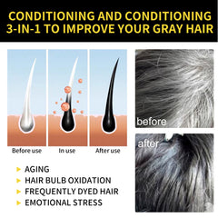 EELHOE Hair Shampoo with He Shou Wu Extract for Black and Smooth Hair