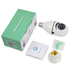 360 Degree Rotating Panoramic HD Bulb Type Surveillance Camera Home Wireless Camera