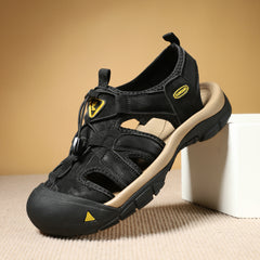 Summer Couple Beach Leather Sole Sandals