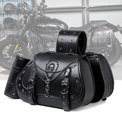 Retro Motorcycle Modification Side Leather Box