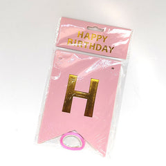 Letters Gilded Fish-tail Flags for Party Backdrop Decoration