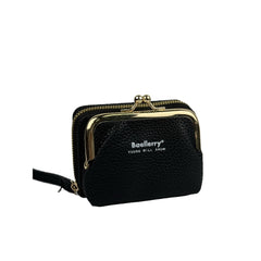 New Japanese Women's Lychee Zipper Accordion Card Holder Wallet