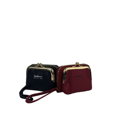 New Japanese Women's Lychee Zipper Accordion Card Holder Wallet