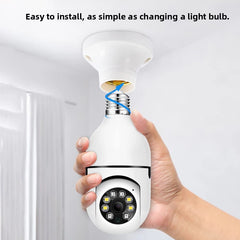360 Degree Rotating Panoramic HD Bulb Type Surveillance Camera Home Wireless Camera