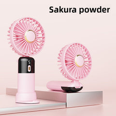 পোর্টেবল, নীরব মিনি ডেস্কটপ ফোল্ডিং ফ্যান ইউএসবি চার্জিং সহ