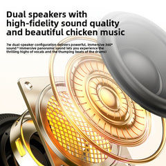 Awei KA8 Portable Stereo Bluetooth Speaker with Colorful Lighting and IPX5 Waterproof Series Speaker