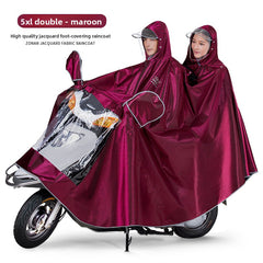 Thick and Durable Dual Motorcycle Raincoat