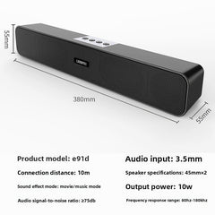 Dual-loudspeaker High-power High-quality Desktop Bluetooth Speaker