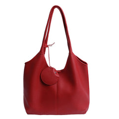Solid-color Minimalist Tote Bag, A Fashionable, Versatile and High-end Single-shoulder Underarm Bag for Women