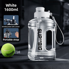 Summer Large Capacity Fitness Running Sports Kettle Food Grade High Temperature Resistant Plastic Straw Cup