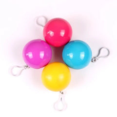 Portable Disposable Raincoat, Compressed Spherical Pocket Ball, Outdoor Men's and Women's Travel and Rafting, Can Be Hung As A Raincoat