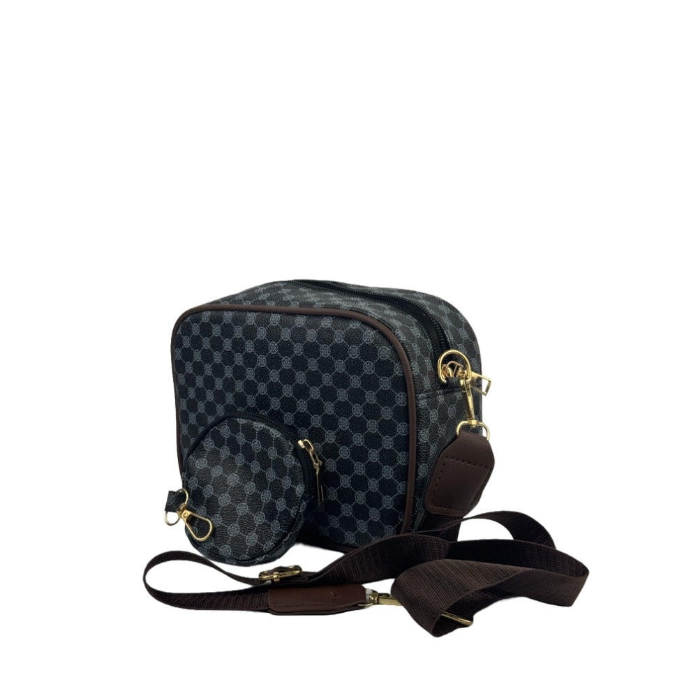 Women's Simple Wide One-Shoulder Strap Crossbody Small Square Bag