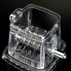 DIY Manual Ice Crusher, Transparent Multi-purpose Hand-cranked Shaved Ice Machine