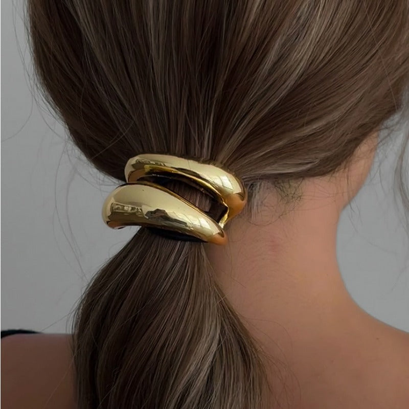 High-end Ponytail Hair Band, Fashionable Bow, Alloy Headwear and Hair Tie