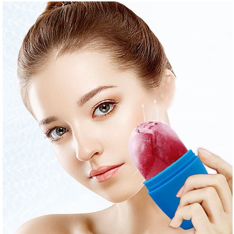Rose Silicone Roller Massage Face Ice Cube for Cold Compress