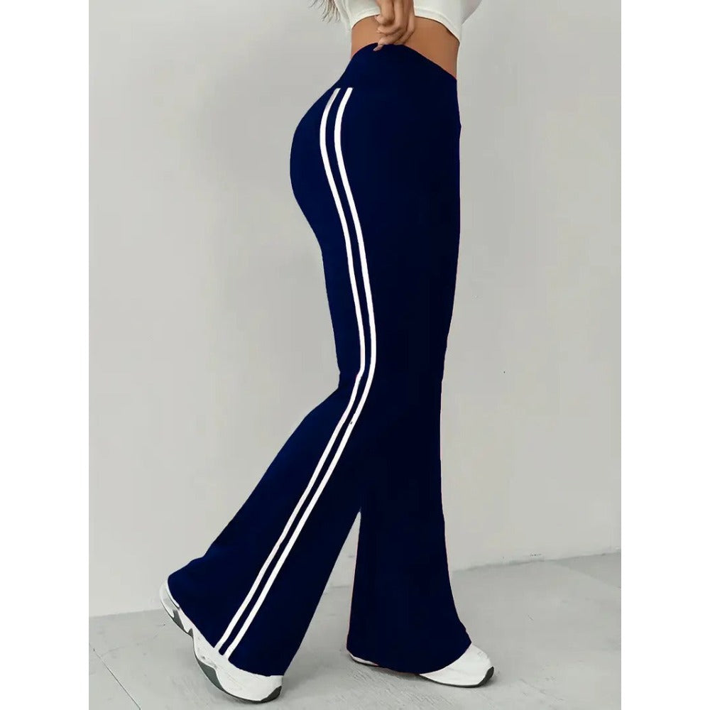 High-waisted, Sagging Casual Flared Pants, Yoga Pants, Slightly Flared Long Pants for Women