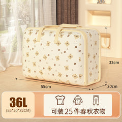 New Cartoon Moving Packing Bags, Large-capacity Fabric Quilt Storage Bags, Household Dust-proof and Moisture-proof Organizing Bags