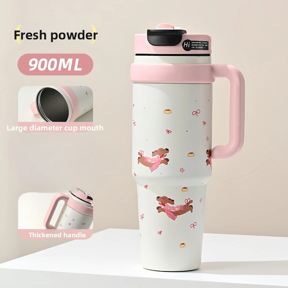 Big MAC Insulated Cup, Stainless Steel Water Cup with Straw
