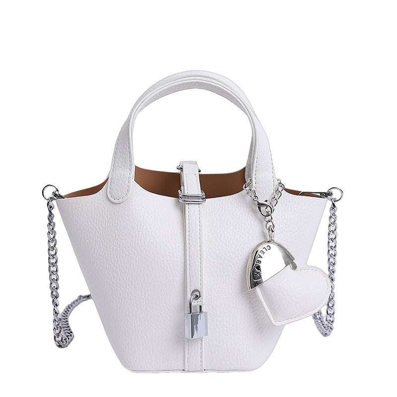 Versatile Bucket Bag, Simple and Trendy Chain Commuting Single-shoulder Crossbody Bag
