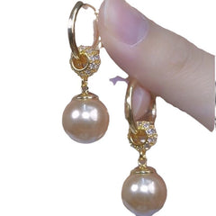 Champagne-colored Pearl Earrings Are High-end, Fashionable and Elegant Earrings