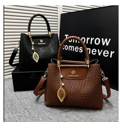 Leaf Chain Matte Leather Bag for Women