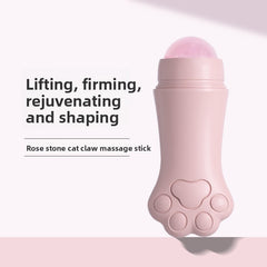 Cat Paw Volcanic Stone Oil-absorbing Stick, Refreshing Oil-control Ball, Facial Oil-removing Wonder, Rose Stone Powder Crystal Massage Ball