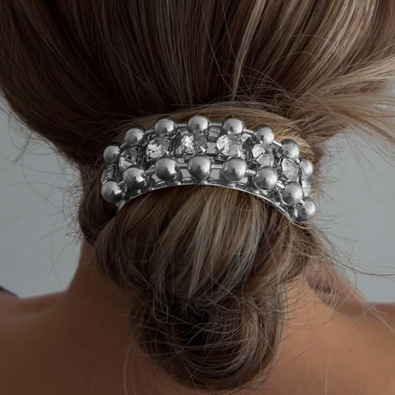 High-end Ponytail Hair Band, Fashionable Bow, Alloy Headwear and Hair Tie