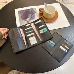 Ladies' New Style Multi-card Slots Three-fold Buckle Short and Long Wallet