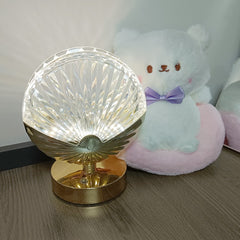 Golden Shell Crystal Bedroom Bedside Atmosphere Night Light