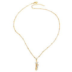 Couple Gold and Silver Dance Pendant Necklace