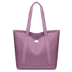 Solid Color Simple Tote Bag for Women, Casual Large-capacity Korean-style Trendy and Versatile Single-shoulder Bag for Ladies