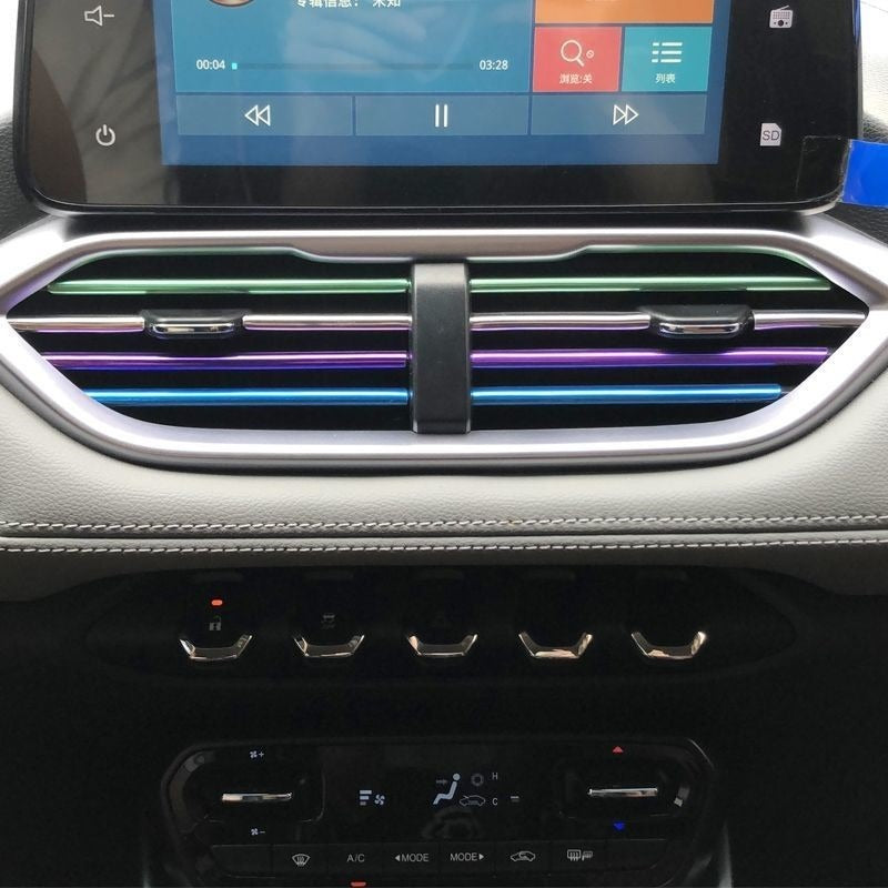 Car Air Vent Decoration Modification Supplies Self-adhesive Electroplated Clips