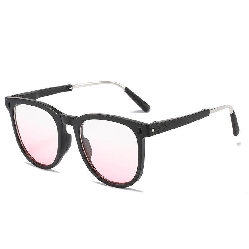 Korean Version High-end UV Protection Foldable and Portable Storage Sunglasses for Men or Women