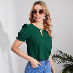 Short-sleeved T-shirt, A Thin, Loose and Versatile Top for Women