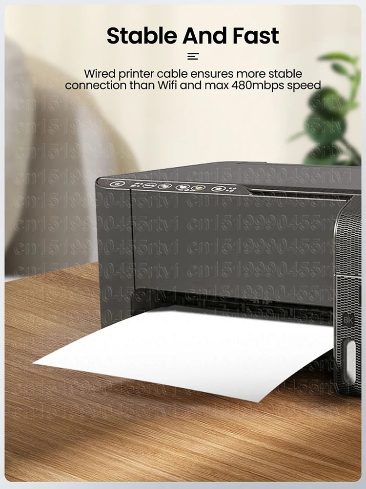 USB Printer Cable USB Type B Male to 8-Pin Male USB 2.0 Cable for iPhone 14 Canon Epson HP ZJiang Label Printer USB Printer