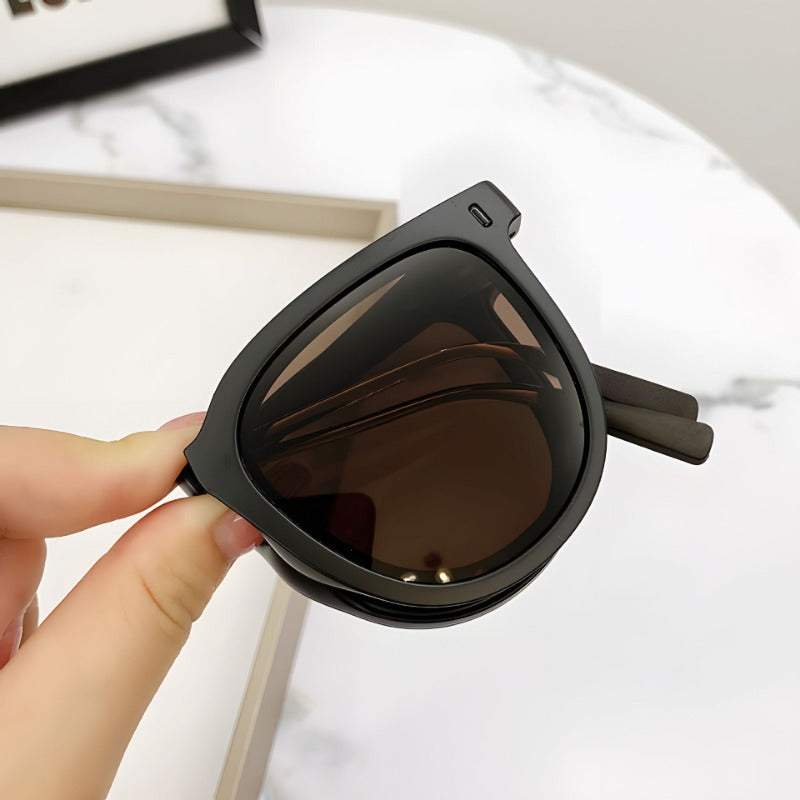 Korean Version High-end UV Protection Foldable and Portable Storage Sunglasses for Men or Women