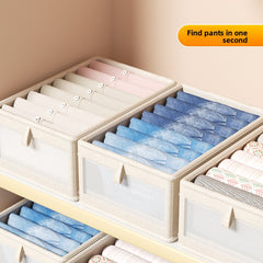Japanese-style Cotton and Linen Clothing Storage Box, Fabric Foldable Storage Box,Clothing Storage and Organization Box,Home Wardrobe