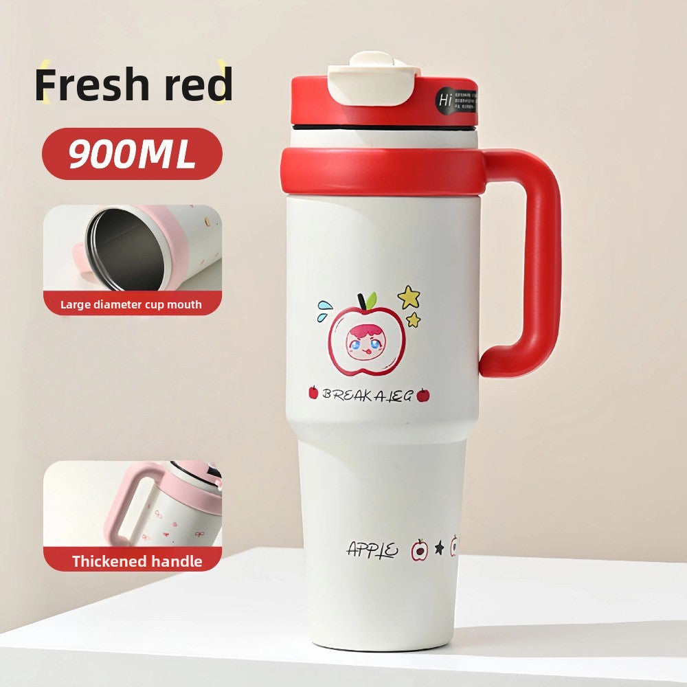 Big MAC Insulated Cup, Stainless Steel Water Cup with Straw