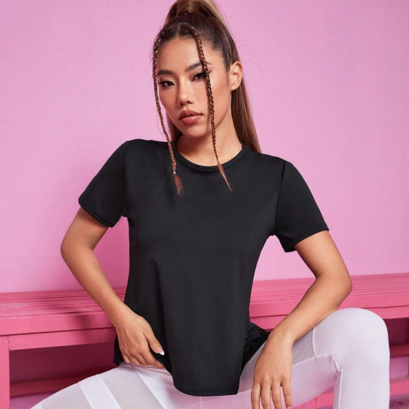 Yoga Wear, Women's Sports T-shirt, Loose, Breathable, Quick-drying Top, Fitness Short-sleeved