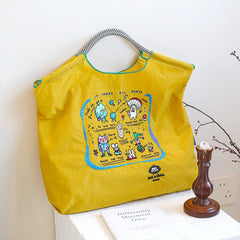 Japanese-style Embroidered Shopping Bags for Women, Fashionable, Niche and Large-capacity Bags