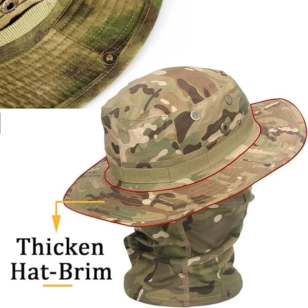 🔥🔥 Cooling neck cover mask jungle hat set!