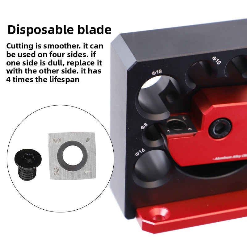 8-hole Adjustable Wooden Rod/dove, Rectangular Strip To Round Strip, Electric Drill Rounding Tool（Includes Wrench, Screwdriver, and Mounting Screws）